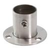 Kondari Flange Bracket Stainless Steel Wardrobe Rail with Tube Support Closet Bar End Stand 19mm 22mm 25mm 32mm Diameter Options(22mm) view 2