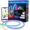 Enbrighten Vibe Spectrum LED Neon Rope Lights, Indoor Smart Light, Color Changing RGBWIC LEDs for Bedroom with Tunable White, Alexa & Google Home Compatible, 16ft, White 83254 view 1