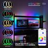 Enbrighten Vibe Spectrum LED Neon Rope Lights, Indoor Smart Light, Color Changing RGBWIC LEDs for Bedroom with Tunable White, Alexa & Google Home Compatible, 16ft, White 83254 view 3
