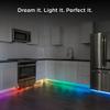 Enbrighten Vibe Spectrum LED Neon Rope Lights, Indoor Smart Light, Color Changing RGBWIC LEDs for Bedroom with Tunable White, Alexa & Google Home Compatible, 16ft, White 83254 view 4
