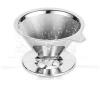 WQRETFYP Pour Over Coffee Dripper, Paperless Reusable Stainless Steel Coffee Filter, Pour Over Coffee Maker for Single Cup Brew(Silver) view 2