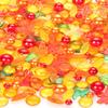 ZHWKMYP 120Pcs Thanksgiving Vases Filler, Red and Orange Beads Floating Vase Fillers for Fall Table Centerpieces Decorations view 4