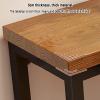 41.3in Tall Solid Wood Bar Height Table,Solid Wood Bar Height Table Creative Live Edge Dining Table,Rectangle Live Edge Kitchen Table,Industrial Bar Table(A,200 * 40 * 105cm/78.7 * 15.7 * 41.3in) view 4
