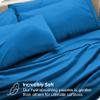 Selection Bedding King Size Sheet Set 6 Piece 1000 Thread Count Breathable Egyptian Cotton - Royal Blue - Sheet Set with 16 Inches Deep Pocket Wrinkle & Fade Resistant view 2