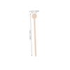 Unomor 100pcs Natural Wooden Stir Sticks Round End Stirrers for Tea Milk Cocktails Cafe view 2