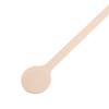 Unomor 100pcs Natural Wooden Stir Sticks Round End Stirrers for Tea Milk Cocktails Cafe view 3