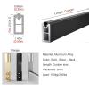 Hotel Closet Hanging Rod Support, Sturdy Aluminum Wardrobe Hanger Bar Space Saver Cabinet Clothing Poles For Wall Ceiling Mounted, 13 18 20 24 38 50 66 68 " Rods For Guest Room Bedroom(W 29inch/73.7cm view 2