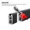 Hotel Closet Hanging Rod Support, Sturdy Aluminum Wardrobe Hanger Bar Space Saver Cabinet Clothing Poles For Wall Ceiling Mounted, 13 18 20 24 38 50 66 68 " Rods For Guest Room Bedroom(W 29inch/73.7cm view 4