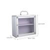 Ipetboom 1Set Wall Mounted Locking Medicine Box Convenient Storage Case with Capacity Durable Design for Home Outdoor Use for Family Aid view 2