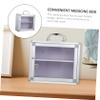 Ipetboom 1Set Wall Mounted Locking Medicine Box Convenient Storage Case with Capacity Durable Design for Home Outdoor Use for Family Aid view 3