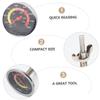 ABOOFAN 1PC BBQ Stainless Steel Oven Thermometer Bimetallic Grill Temperature for Accurate Cooking Black for Barbecues Baking and Food Safety view 3
