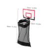 Alipis Door Basketball Hoop Laundry Basket Space-saving Zippered Mesh Organizer Door-mounted Storage Bag view 2