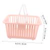 BESTYASH 3Pcs Handheld Pastel Plastic Storage Baskets Sundries Organizer with Open Design for Fruits Vegetables Convenient Home Storage view 2