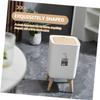 ABOOFAN Large Capacity Press Type Trash Can Simple Household Garbage Bin with Lid for Living Room Kitchen and Bathroom Plastic Waste Container view 4