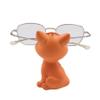Cute Cat Resin Sunglasses Eyeglass Holder Spectacles Display Stand Glasses Accessories for Home Office Decor,Orange view 2