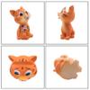 Cute Cat Resin Sunglasses Eyeglass Holder Spectacles Display Stand Glasses Accessories for Home Office Decor,Orange view 3