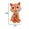 Cute Cat Resin Sunglasses Eyeglass Holder Spectacles Display Stand Glasses Accessories for Home Office Decor,Orange view 4