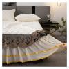 1pc Lace Bed Skirt Solid Color Mattress Cover Quilted Bedspread Ruffles Bed Covers with Elastic Band (No Pillowcase)(Color 4,180x200x45cm 1pc) view 4