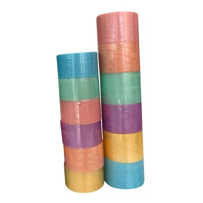CQJRGF 12x Sticky Ball Rolling Tape DIY Game Decorative Colorful for Home Children