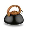 3L Stainless Steel Whistling Kettle With Non-Heating Wood-Style Handle For Stove Top Induction, Gas & Electric view 2