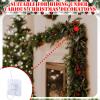 LemonRoad 30 Pcs Garland Hooks for Mantle Fireplace Hooks for Stockings Self Adhesive Adjustable Stocking with Cable Ties Fireplace Window Christmas Garland Wreath Decorations(Clear) view 4