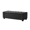 LICONG-2019 End Stool Bed End Stool Light Luxury Household Dressing Stool Rest Bench Storage Shoe Stool Sofa Stool for Living Room Bedroom Long Bench(Dark Gray,Medium) view 1