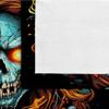 Skull Wearing Headphones Darkening Printed Drapes 2 Panels 84"L x 42"W Colorful Skull Image Pattern Blackout Curtains Grommet Thermal Insulated Window Curtain for Bedroom Living Room Windows view 4