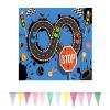 BOQTMK Racing Track Boys Car Banner for Boys Room Decor, Cool Race Cars Blue Wall Banner, Teens Cartoon Extreme Sports Flag for Car Lover Wall Art Child Kids Room Nursery Dorm Playroom Decor 30x20In view 1