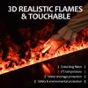 Atomized Fireplace, 3D Water Vapor Electric Fireplace with Adjustable Multicolor Flame Colors, Automatic Water Filling, App, Remote, Touch Control, 3mm Ultra-thin Panel,1200mm view 2