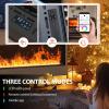 Atomized Fireplace, 3D Water Vapor Electric Fireplace with Adjustable Multicolor Flame Colors, Automatic Water Filling, App, Remote, Touch Control, 3mm Ultra-thin Panel,1200mm view 3