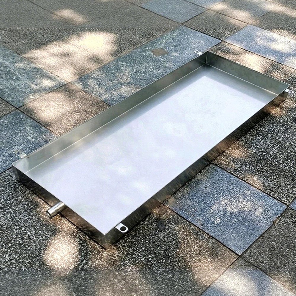 304 Stainless Steel Air Conditioner Tray Drip Pan External Unit Water Tray air Conditioner Portable Ac Drain Drip pan Oil DripPans ac Water Catcher(30x50cm(12x20in))