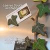 3D Printed Magnetic Ivy Faux Plant Fridge Magnet,20PCS Magnetic Vine Leaves,with Articulating Stems,Plant Magnets for Fridge,Morning Glory Climbing Ivy Decorative Refrigerator Magnets(Green) view 2