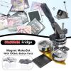 2 * 2in Square Magnet Maker Machine, Fridge Magnet Making Machine Kit, DIY Photo Badge Button Refrigerator Sticker, Maker Machine with 100 Sets of Consumables(Machine Set+100pcs Consumables) view 2
