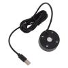 AYNEFY 400mL Ultrasonic Mist Maker for Pond, Fountain & Fish Tank USB-Powered Fogger with Colorful LED Lights, Quiet Mist Atomizer for Rockery & Sink (Black) view 1