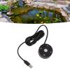 AYNEFY 400mL Ultrasonic Mist Maker for Pond, Fountain & Fish Tank USB-Powered Fogger with Colorful LED Lights, Quiet Mist Atomizer for Rockery & Sink (Black) view 3