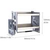 2 Tier Pull Down Kitchen Shelf, Home Wall Cabinet Storage Lifting Basket, 30KG Load Bearing, Lifting Design, Multiple Storage, Suitable for Kitchen,Bedroom, Home Storage, 36*30*52cm14*11.8*20.5in view 2