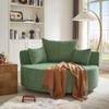 360 Swivel Chair Accent Barrel Chair Swivel Round Sofa Chair with 3 Removable Pillows for Living Room, Bedroom, Office and Hotel (Green@80) view 3