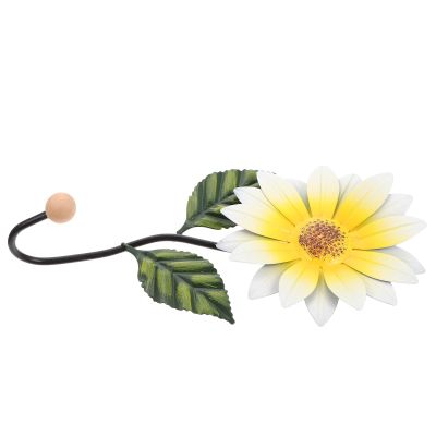 HAKIDZEL Flower Shape Hanging Hook Iron Art for Towels Bags Garden Wall