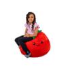 Big Joe Strawberry PlushiPals Super Soft Bean Bag Chair for Kids, Ultra-Soft Plush Polyester Blend, 2.5 feet Refillable view 1