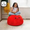 Big Joe Strawberry PlushiPals Super Soft Bean Bag Chair for Kids, Ultra-Soft Plush Polyester Blend, 2.5 feet Refillable view 2