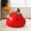 Big Joe Strawberry PlushiPals Super Soft Bean Bag Chair for Kids, Ultra-Soft Plush Polyester Blend, 2.5 feet Refillable view 3
