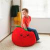 Big Joe Strawberry PlushiPals Super Soft Bean Bag Chair for Kids, Ultra-Soft Plush Polyester Blend, 2.5 feet Refillable view 4