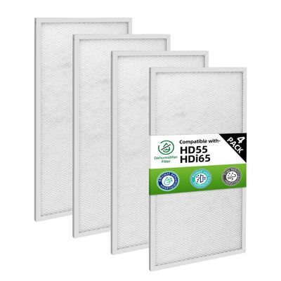 Sikidink Sentinel HD55 HDi65 Filters MERV-8 Compatible with Alorair Basement Dehumidifiers HD55S/HDi65S (4 Pack)