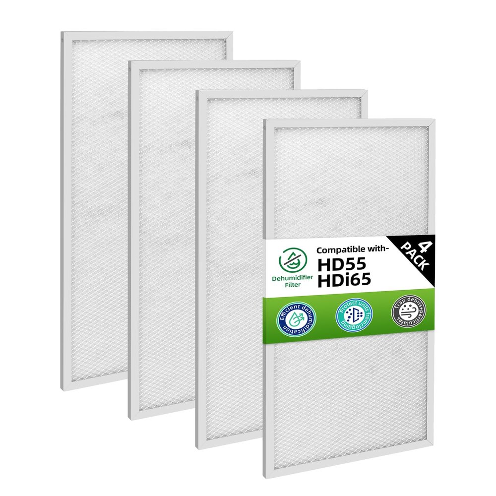 Sikidink Sentinel HD55 HDi65 Filters MERV-8 Compatible with Alorair Basement Dehumidifiers HD55S/HDi65S (4 Pack)