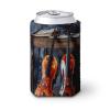 12OZ Can Cup Sleeves,Violin And Celloprinted Insulated Beer Can Sleeves,Reusable Elastic PVC Composites Drink Sleeves for Cold And Hot view 1