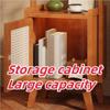 Coat Rack, Clothes Hanger Rack with Storage Cabinet, Elevated Legs Clothes Rack, Clothes Storage Rack, Multifunctional Clothing Stand for Bedroom, Living Room, Entrance(Yellow) view 4