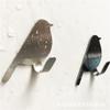 TEOYETTSF 2pcs Wall Hanger Hanger Keychain Bird Hook Stainless Steel Living Room Bedroom Wall Hook(D) view 3