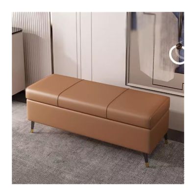Jingzai202405 Shoe Bench Shoe Stool for Home Use Doorway Storage Stool Entry Shoes Stool Storage Stool Bedside Stool Sofa Stool Long Stool can be Storage Entryway Bench(Gold,110cm)
