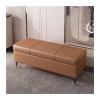 Jingzai202405 Shoe Bench Shoe Stool for Home Use Doorway Storage Stool Entry Shoes Stool Storage Stool Bedside Stool Sofa Stool Long Stool can be Storage Entryway Bench(Gold,110cm) view 1