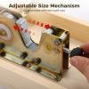 byepica Heavy Duty Nut Cracker with Wooden Stand, Adjustable Lever, Red Ball Handle, Includes 4 Picks view 2